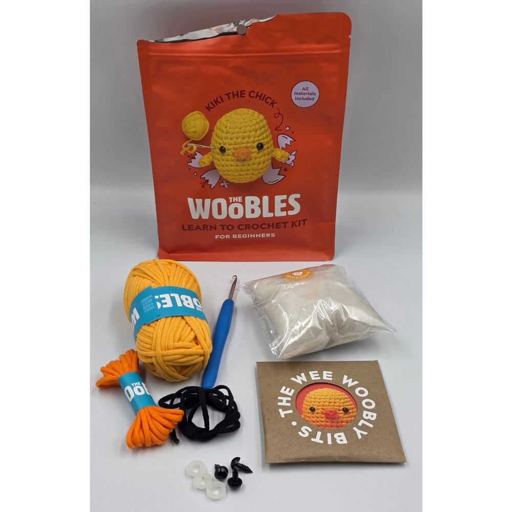 THE WOOBLES  KIKI THE CHICK  Learn to Crochet Kit For Beginners NEW